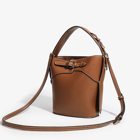 Chic Small Hand Bucket Bag – Stylish Fashion Commuter Shoulder Crossbody Bag & Compact Tote Purse hobo