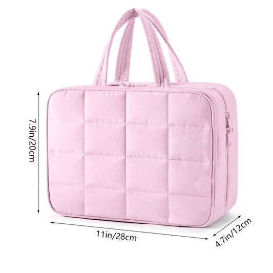 Travel toilet bag, with jewelry storage bag, hanging toilet bag, fluffy cosmetic bag, storage bag travel bag, makeup bag with compartments,