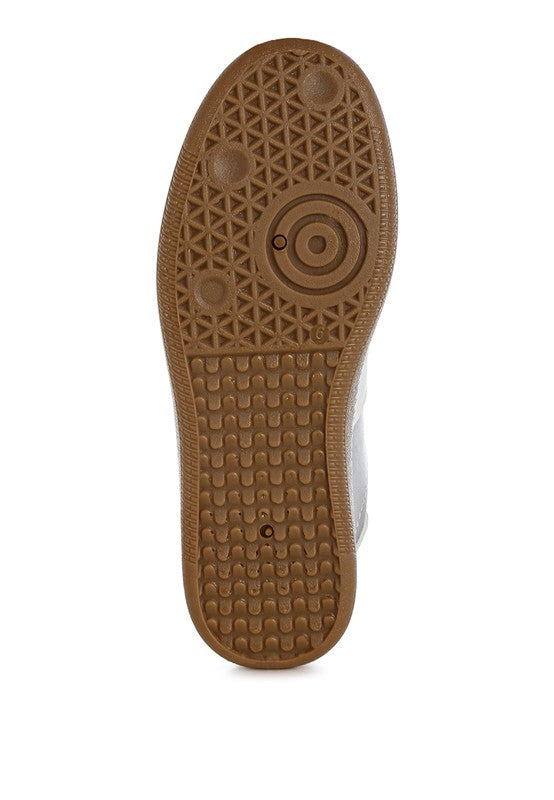 Crossover Lace-Up Metallic Sneaker