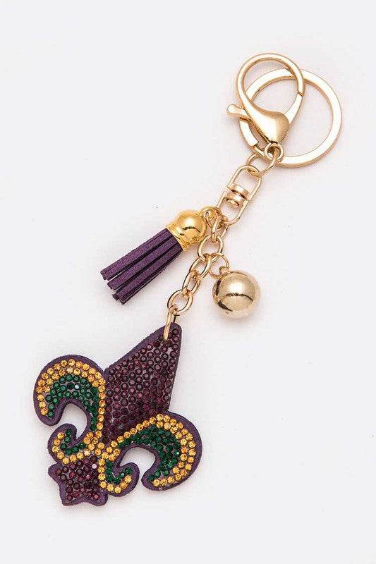 Louisiana State Color Fleur De Lis Crystal