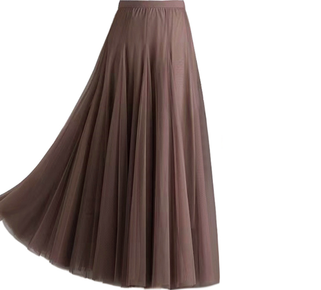 Double Layer Degrees Oversized Skirt Four Seasons Yarn Skirt A line Drape Fairy Skirt
