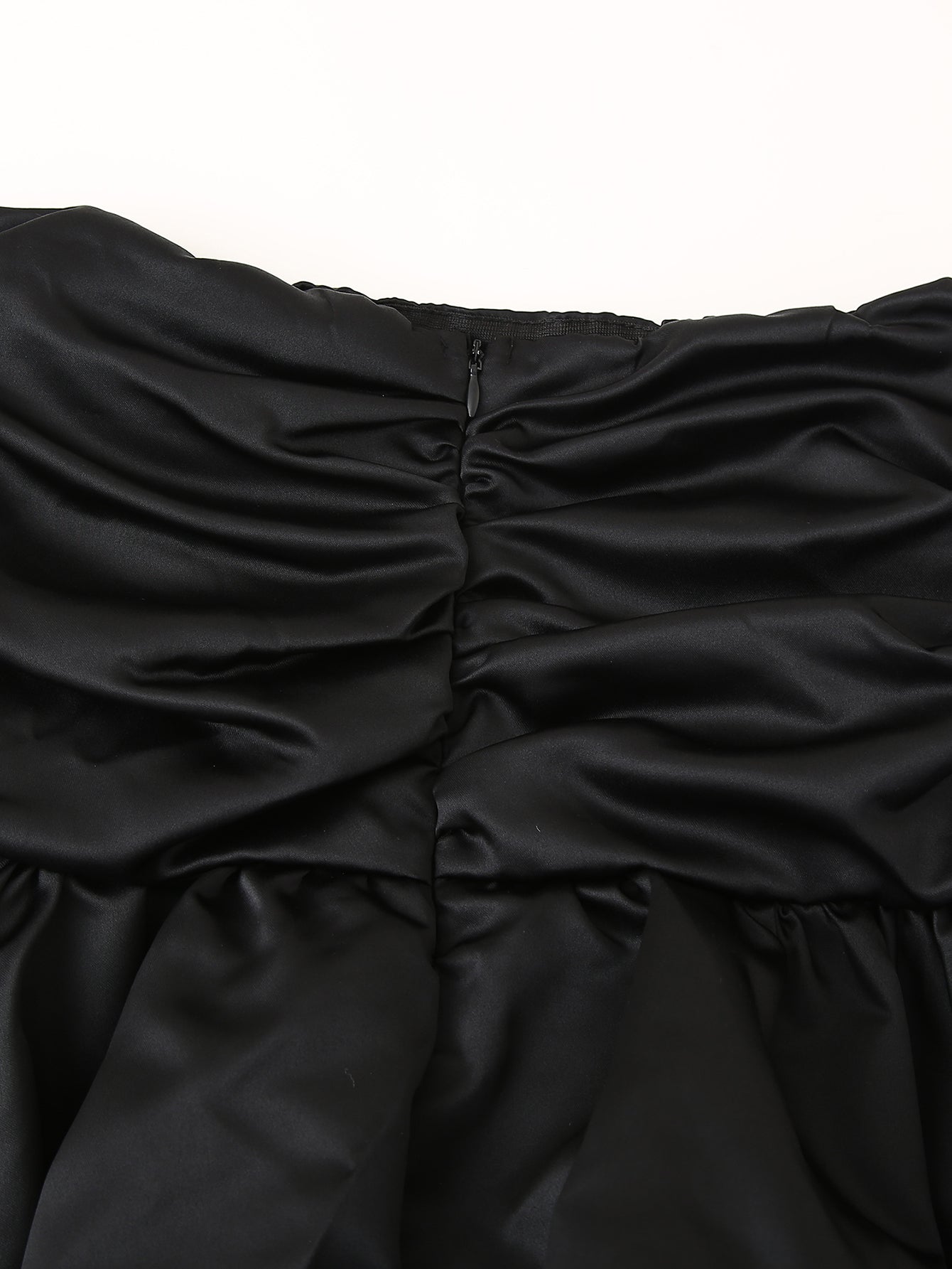 Fall Women Clothing Stylish Simple Casual Bud Satin Puffy Skirt