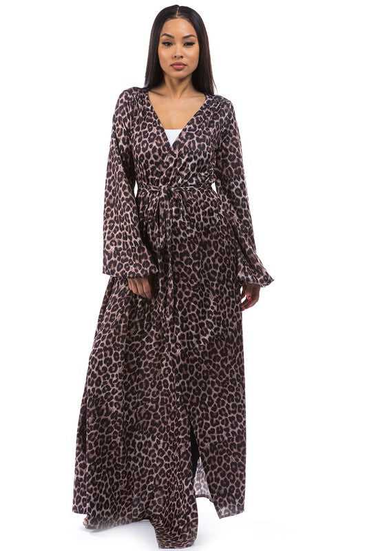 WRAP STYLE LONG MAXI DRESS