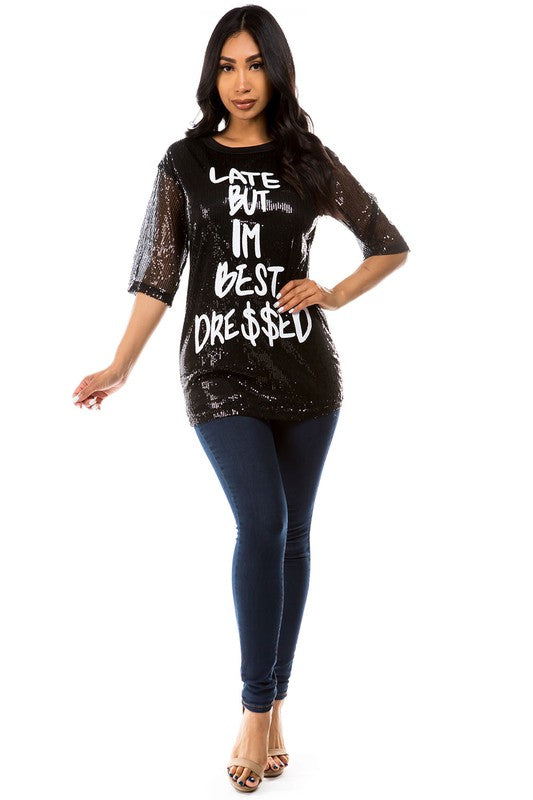 SEQUIN T-SHIRT