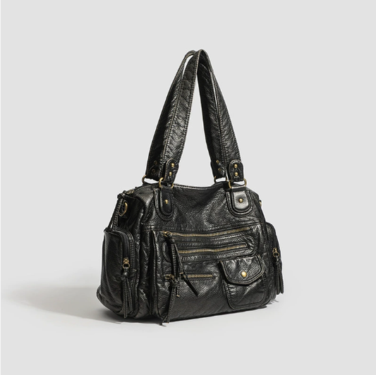 Women Retro Tote Bag Trend Simple Shoulder Messenger Bag