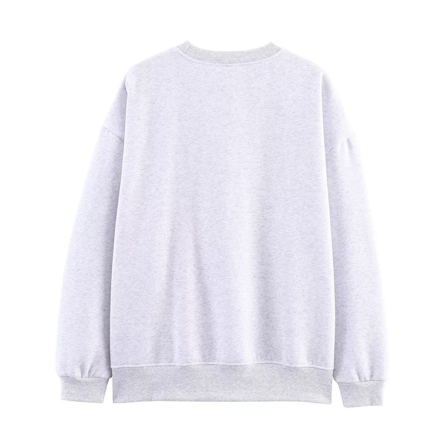 Women Clothing Autumn Loose Casual Vibrant Cartoon Print Sweatshirt