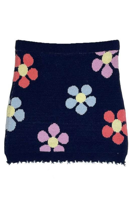 Flower sweater skirt