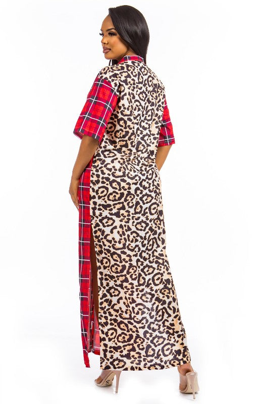 LONG MAXI KIMONOS SHIRT DRESS