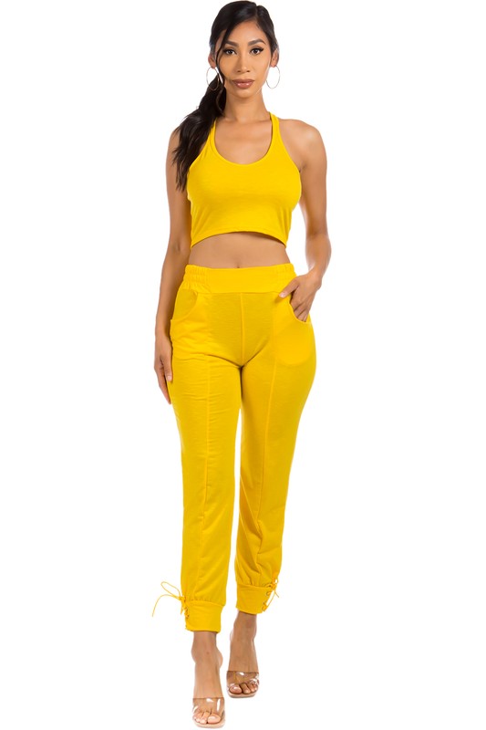 SUMMER TWO PIECE PANT SET