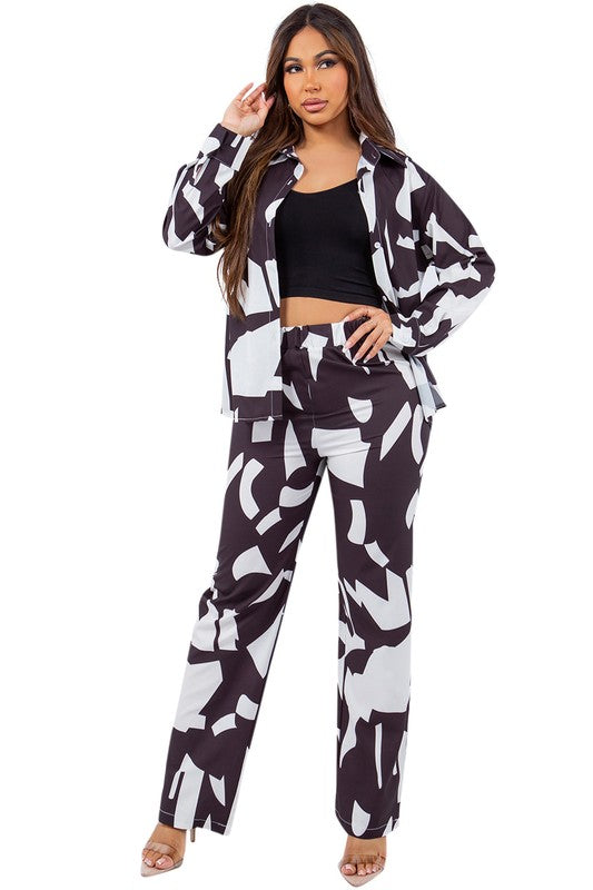 SUMMER TWO PIECE PANTS SET