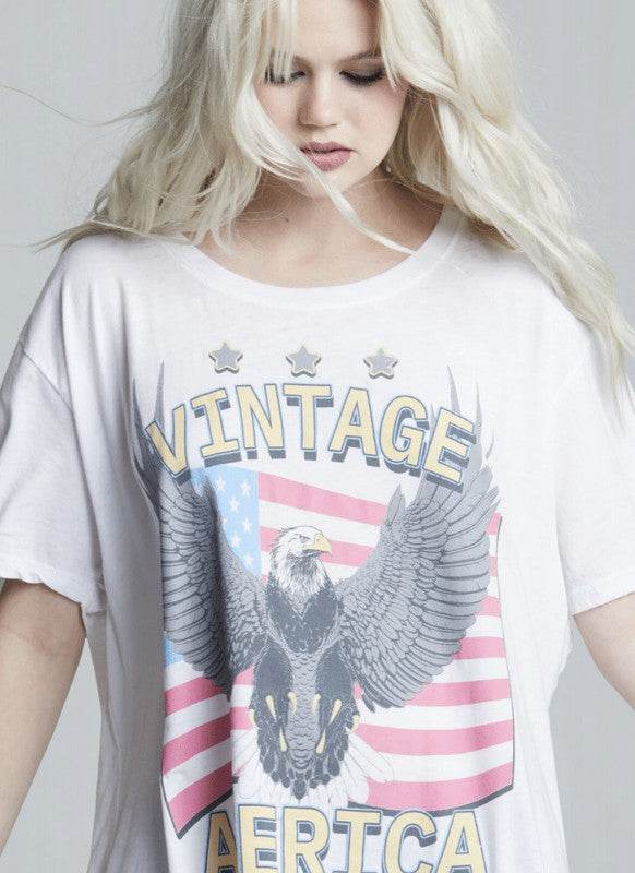 302365 - Vintage America One Size T-Shirt Dress