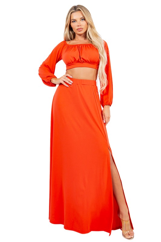 TWO PIECES DRESS SET