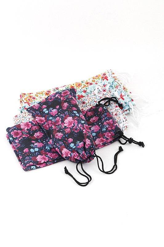 Mix Floral Sunglasses Pouch Set