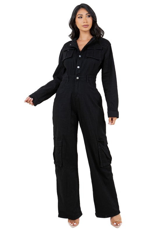 WOMEN DENIM JUMPSUIT