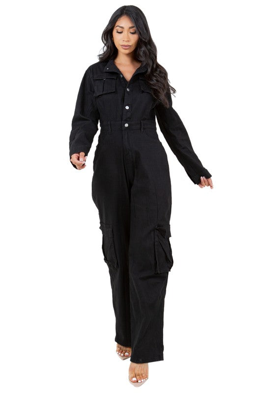 WOMEN DENIM JUMPSUIT