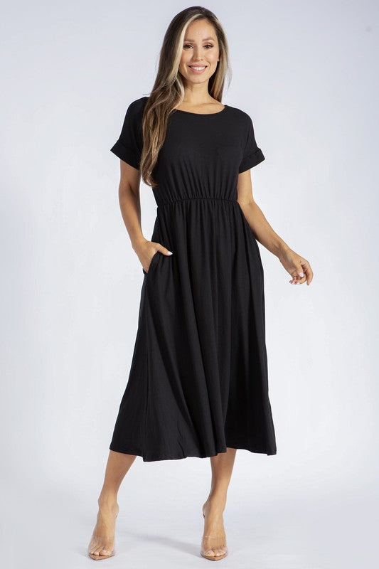 Backless Knot Straps Dress.