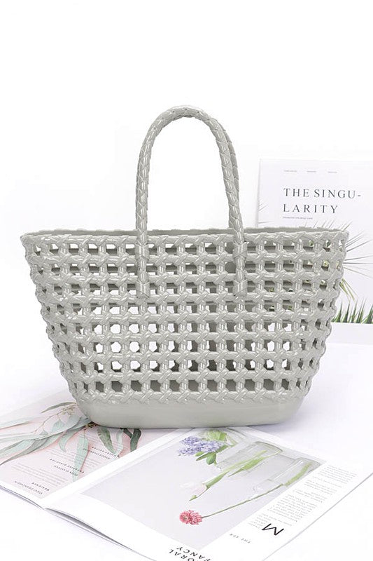 Open Weaved Small Jelly Tote