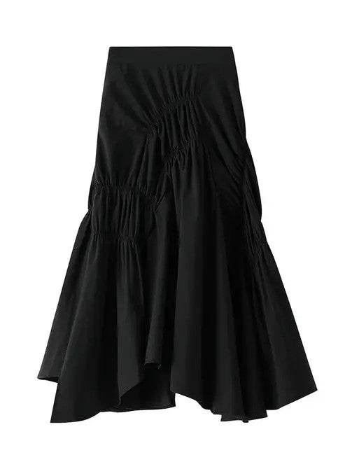Ruffled layered skirt