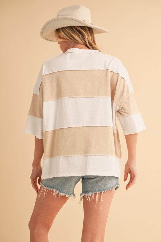 Polly Color Block Top