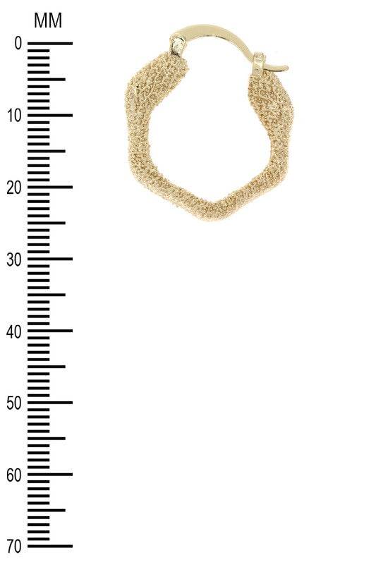 Textured Irregular Iconic Hoop Earrings