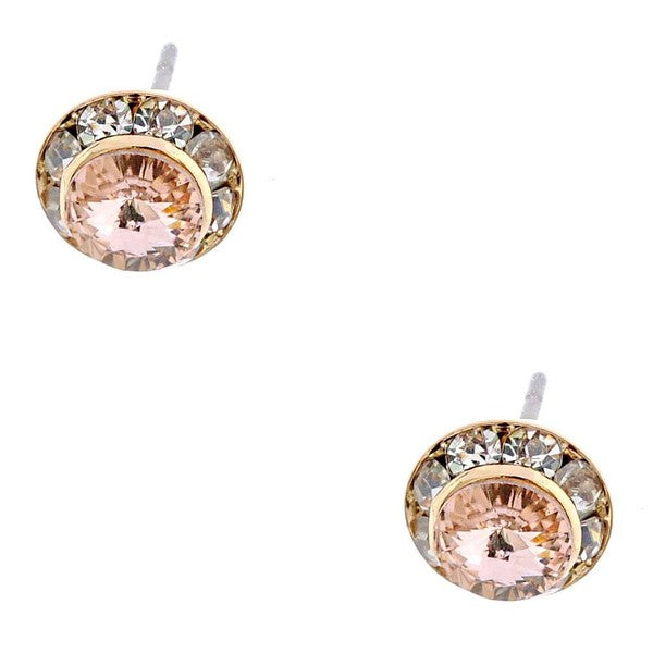 Timeless 8mm Diamond Cut Rondelle Stud Earrings