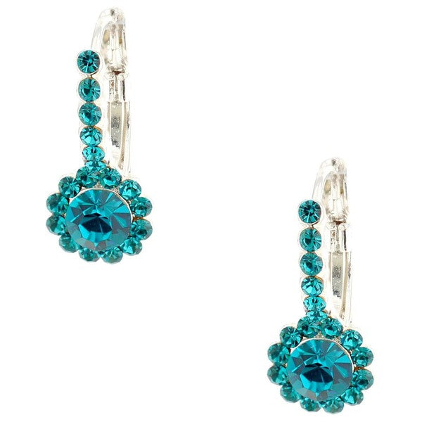 Timeless Daisy Flower Theme Leverback Earrings