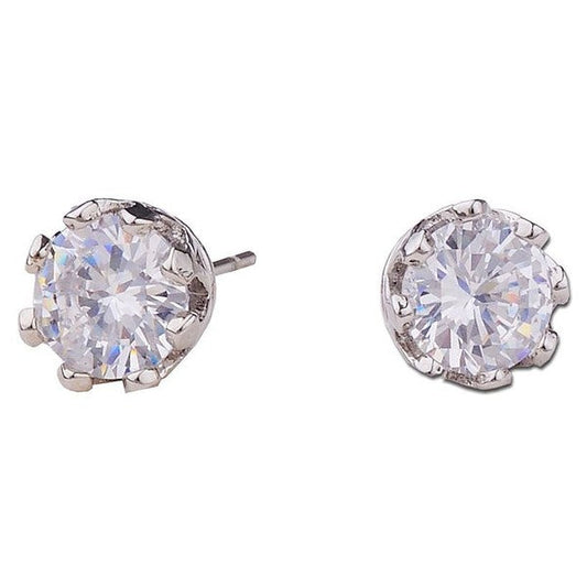 10mm Bridal Crown Base CZ stud Earrings