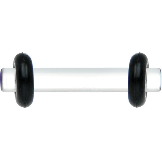 12G Clear Acrylic Plug Set of 2