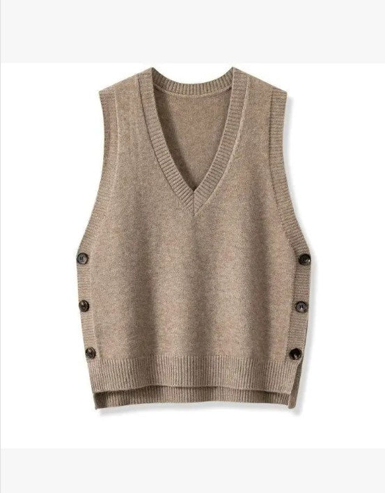 Women's Spring/Fall V-Neck Knit Vest