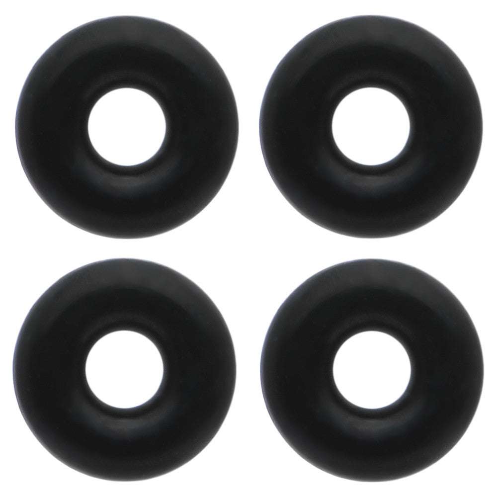 12G Black Rubber O-Ring 4-Pack