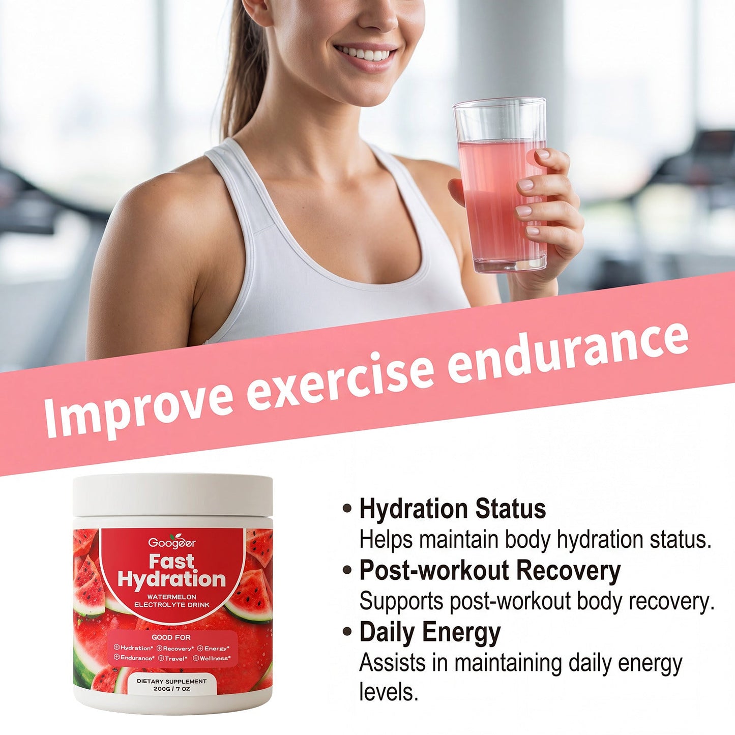 Watermelon Flavor Electrolyte Powder Delicious
