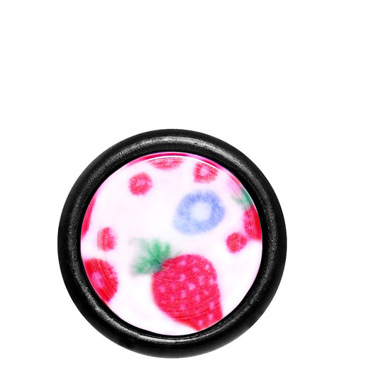 000G Strawberry Fake Taper Ear Plug