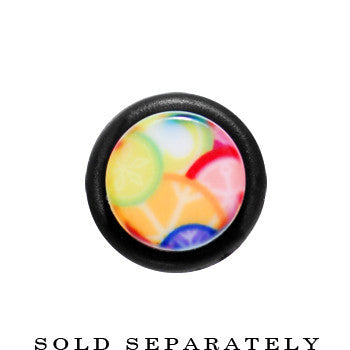 0G Groovy Retro Flower Acrylic Taper