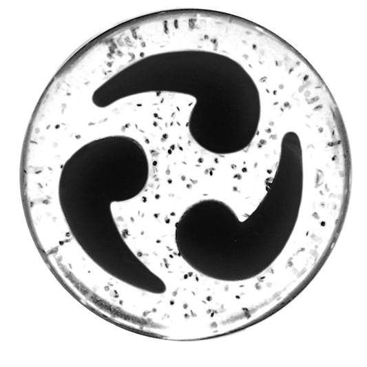 1/2 Black Quotation Symbol Saddle Plug