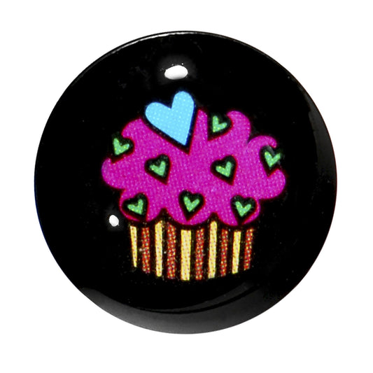 1/2 Acrylic Single Flare Heart Sprinkle Cupcake Plug