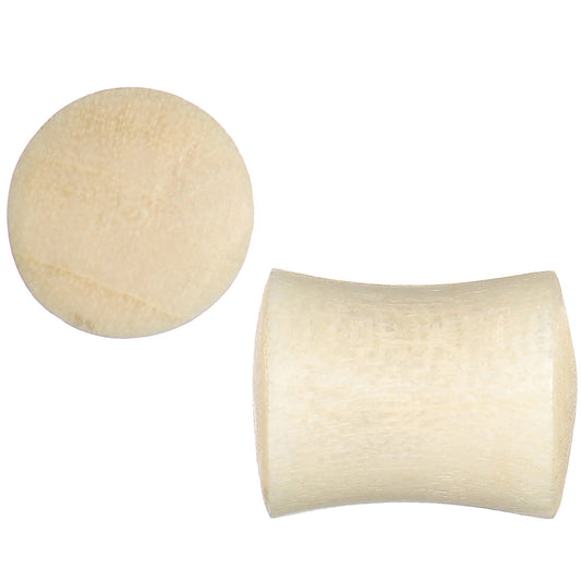 0G Organic Crocodile Wood Dome Double Flare Plug Set