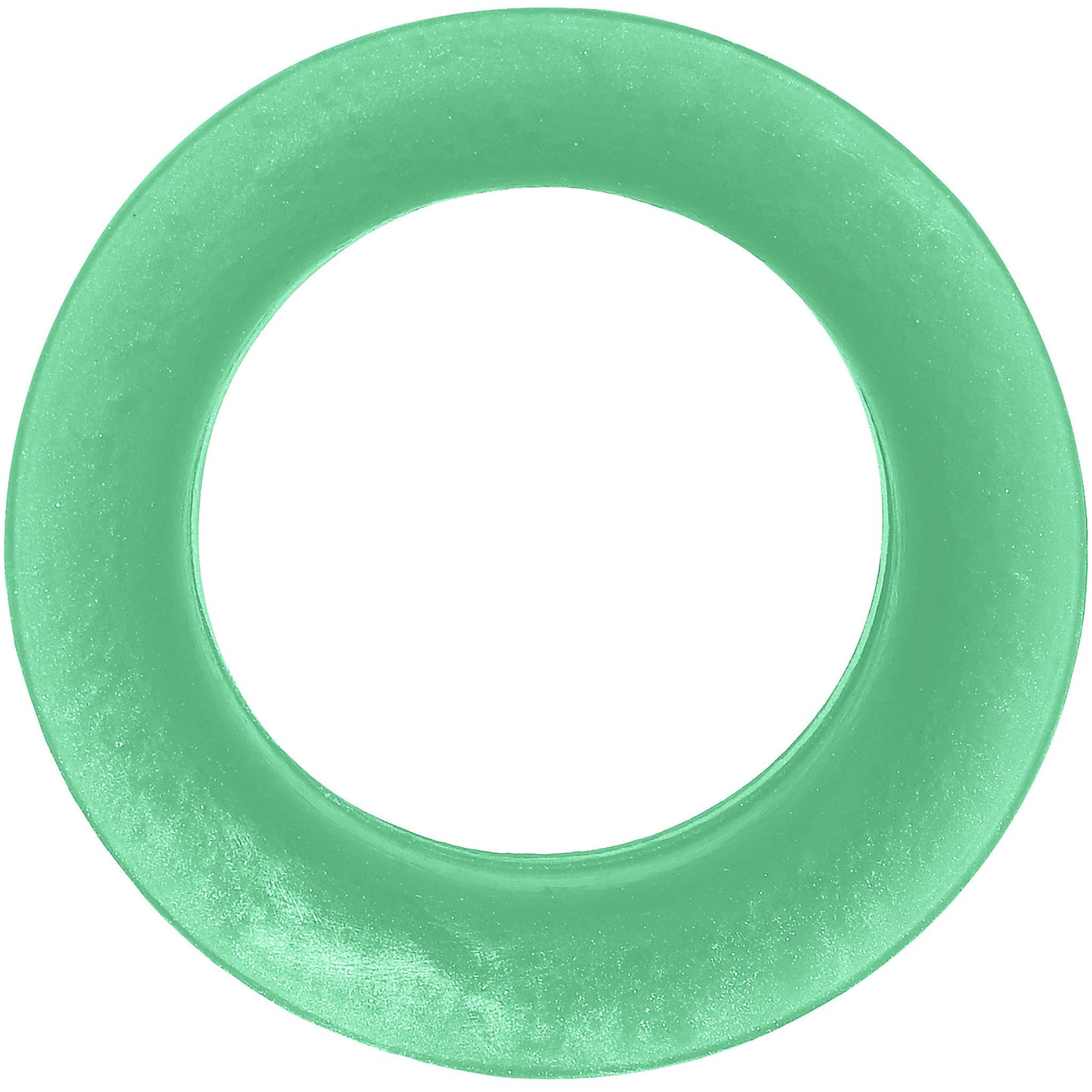 1 inch Green Pearlescent Silicone Hollow Tunnel