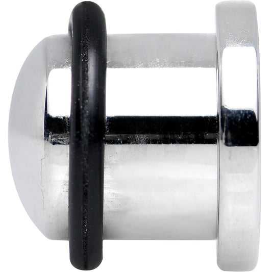 00G Stainless Steel Single Flare Flat Top Plug