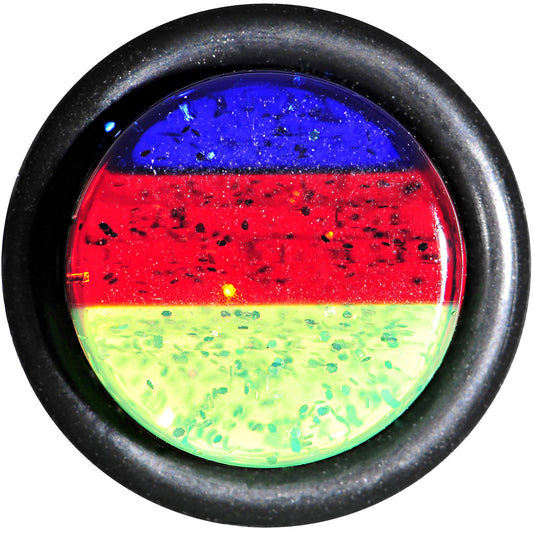 00G Green Red Blue Acrylic Vibrant Glitter Taper