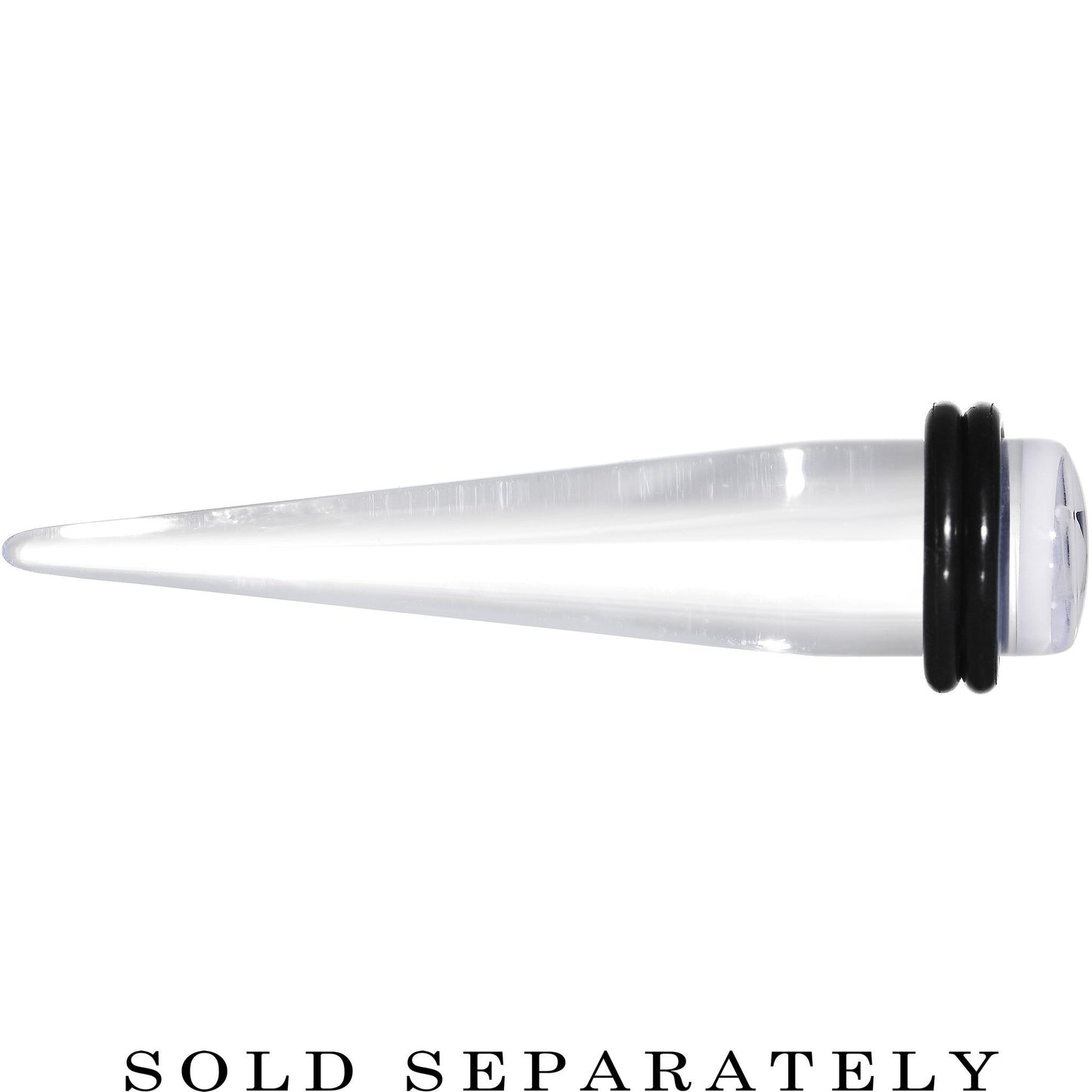 00G Clear White Acrylic Wish on a Star Taper