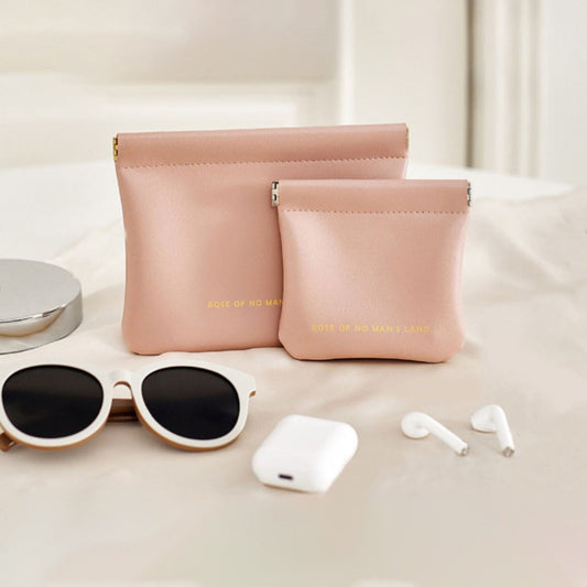 Automatic closing data cable, earphone portable storage bag, lipstick key, cosmetics portable small bag,