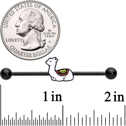 14G Sleepy Llama Industrial Barbell 38mm