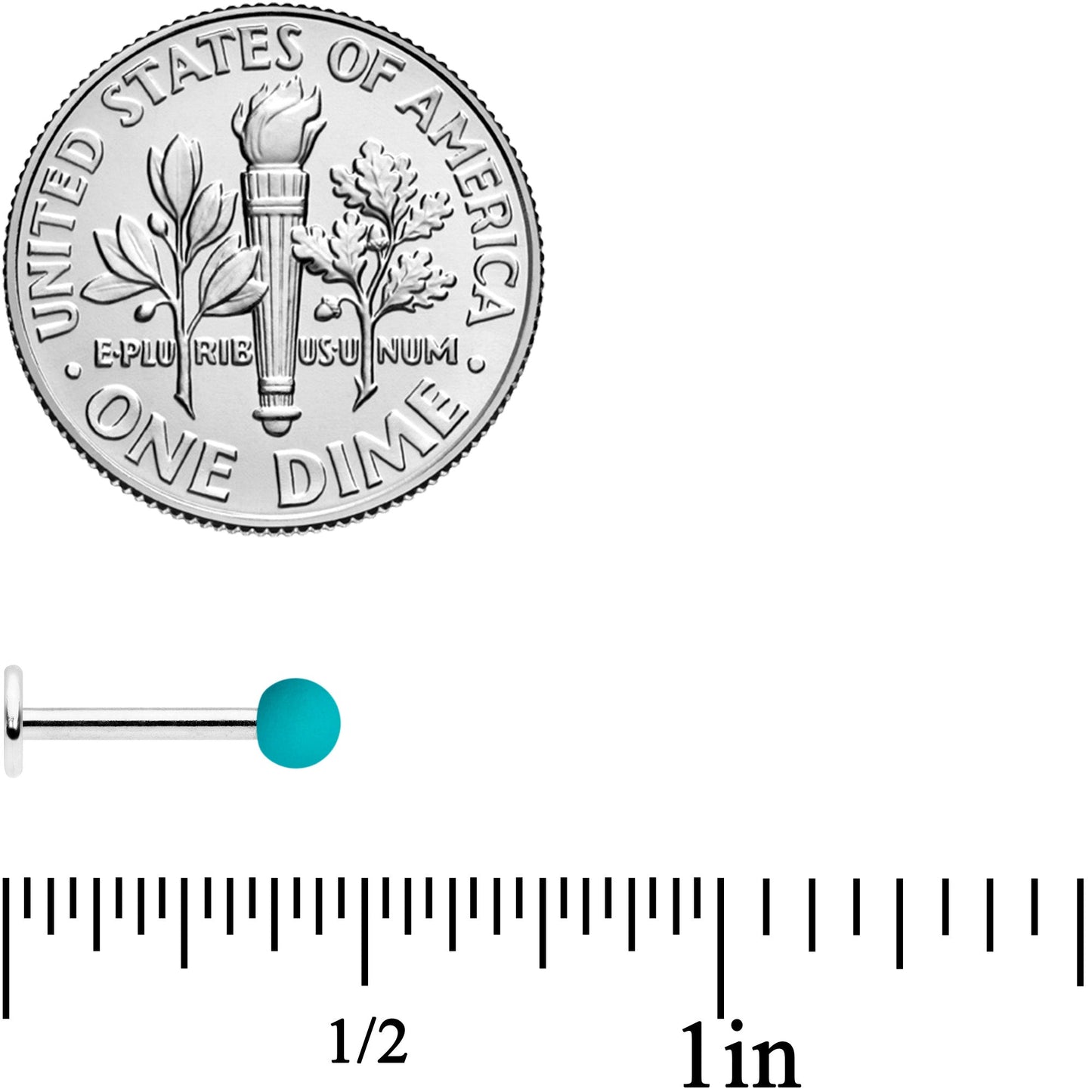 16G 5/16 Blue Green Grey Matte Labret Monroe Tragus Set of 4