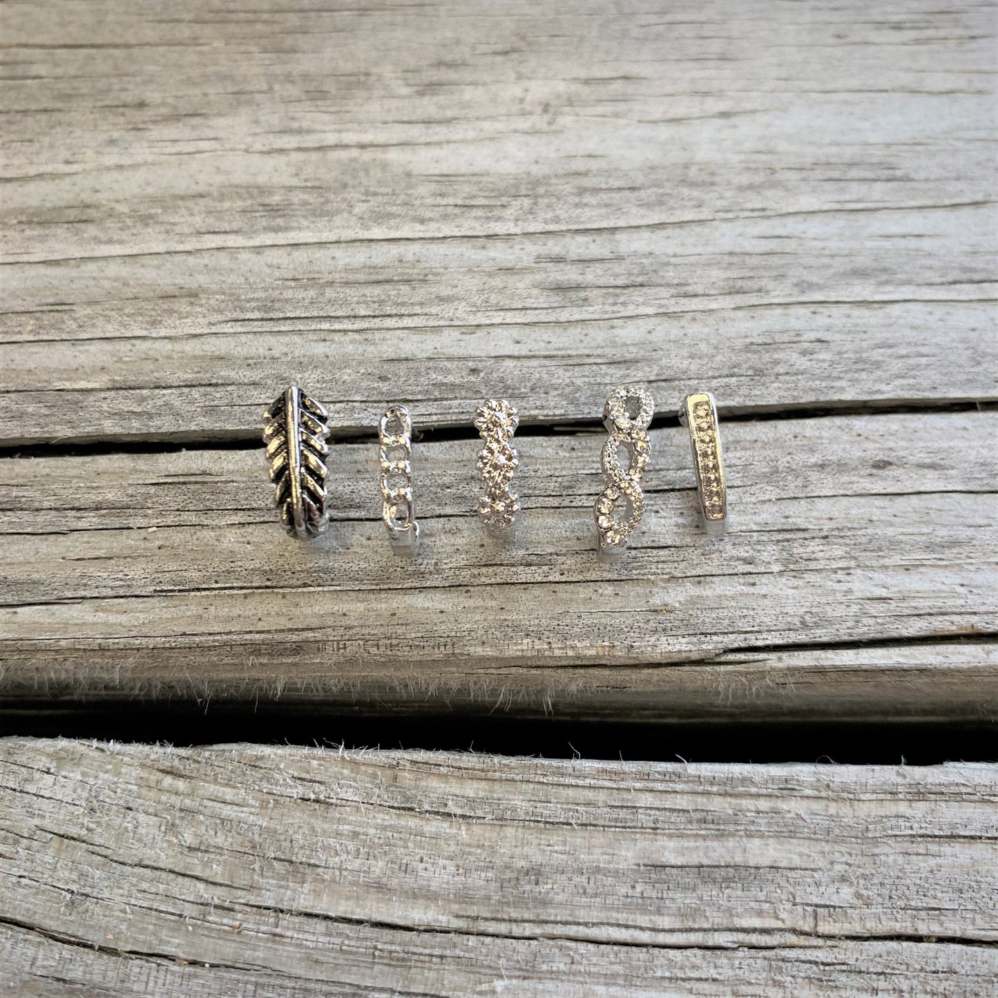 20G 3/8 Steel Daisy Chain Flower Faux Hoop Nose Bone