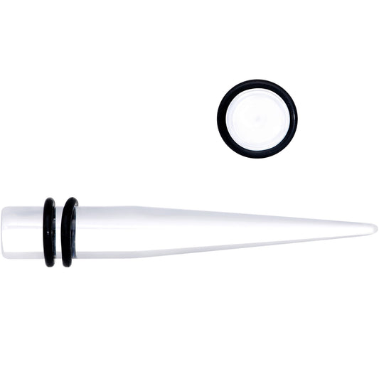 0G Clear Acrylic Straight Taper Set