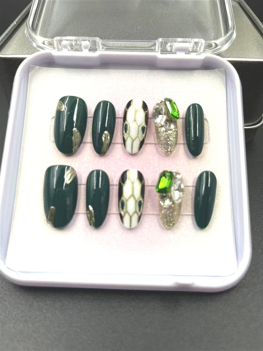 1047- Handmade press on nails fake nails removable