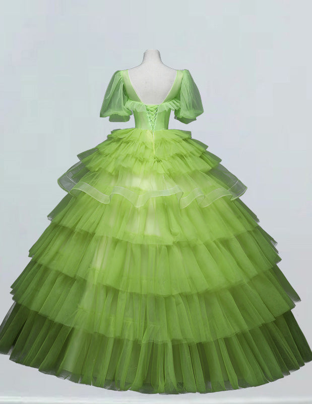 Girls' Elegant Tulle Bateau Ball Gown with Lace Applique | Prom & Evening Dress