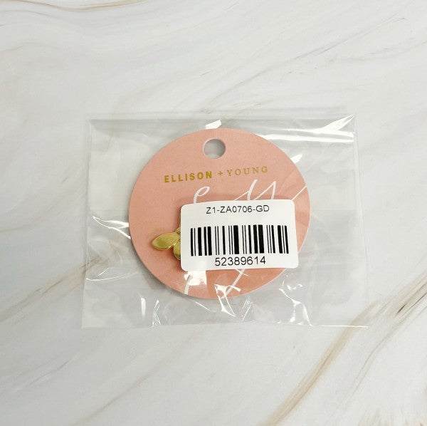 Vintage Butterfly Solo Stud Earrings