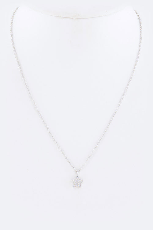 CZ Star Pendant Necklace