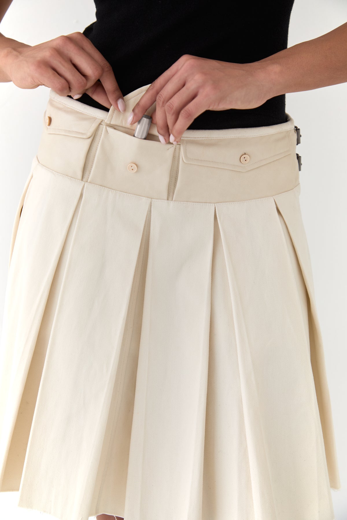 WREN midi skirt creme